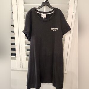 Juicy Couture Casual Logo Comfy Short Sleeves Tshirt Black Dress Size XL